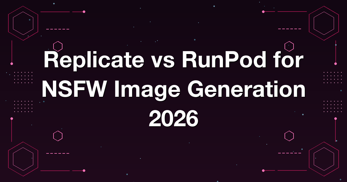 Replicate vs RunPod for NSFW Image Generation 2026
